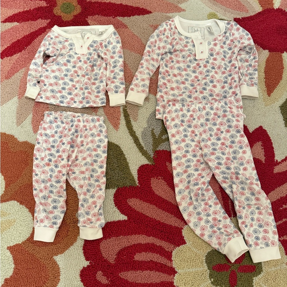 Lila And Hayes Firework Kids Pajamas Set